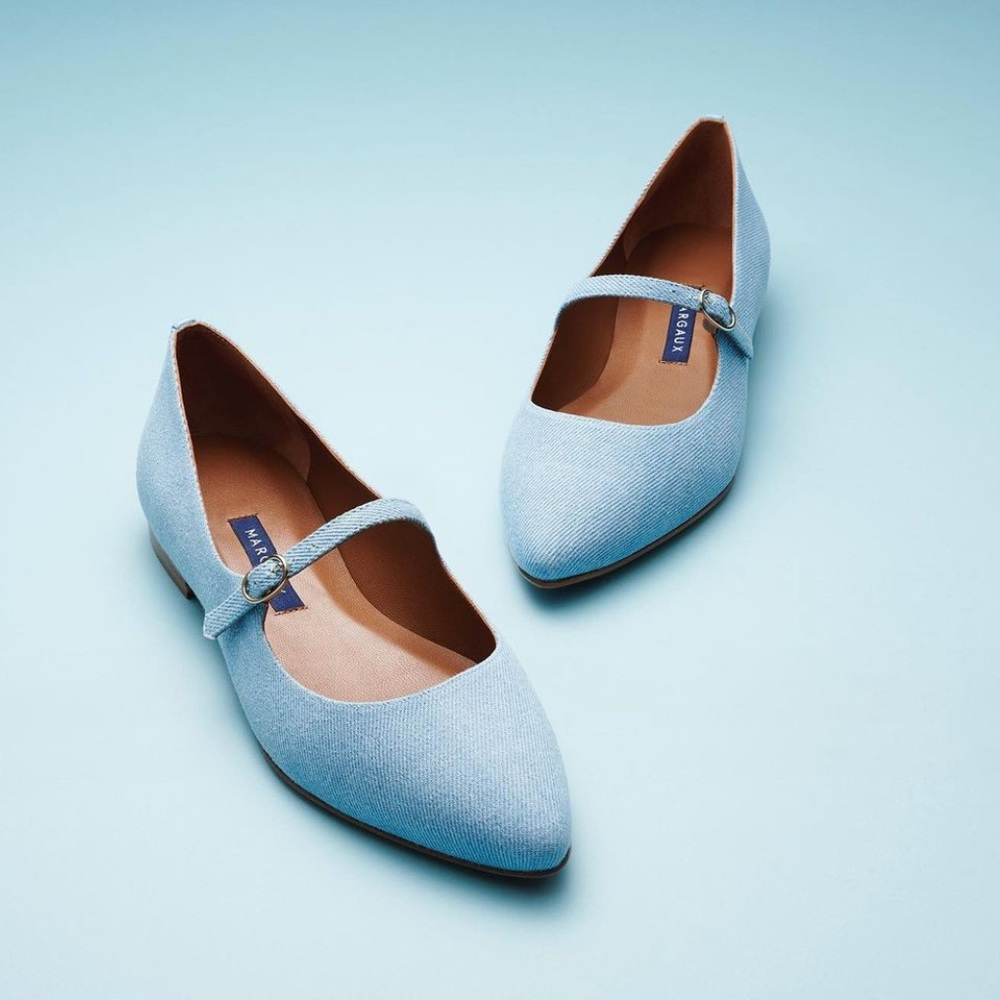 NIB Margaux Maryjane’s in denim, 37.5//7.5